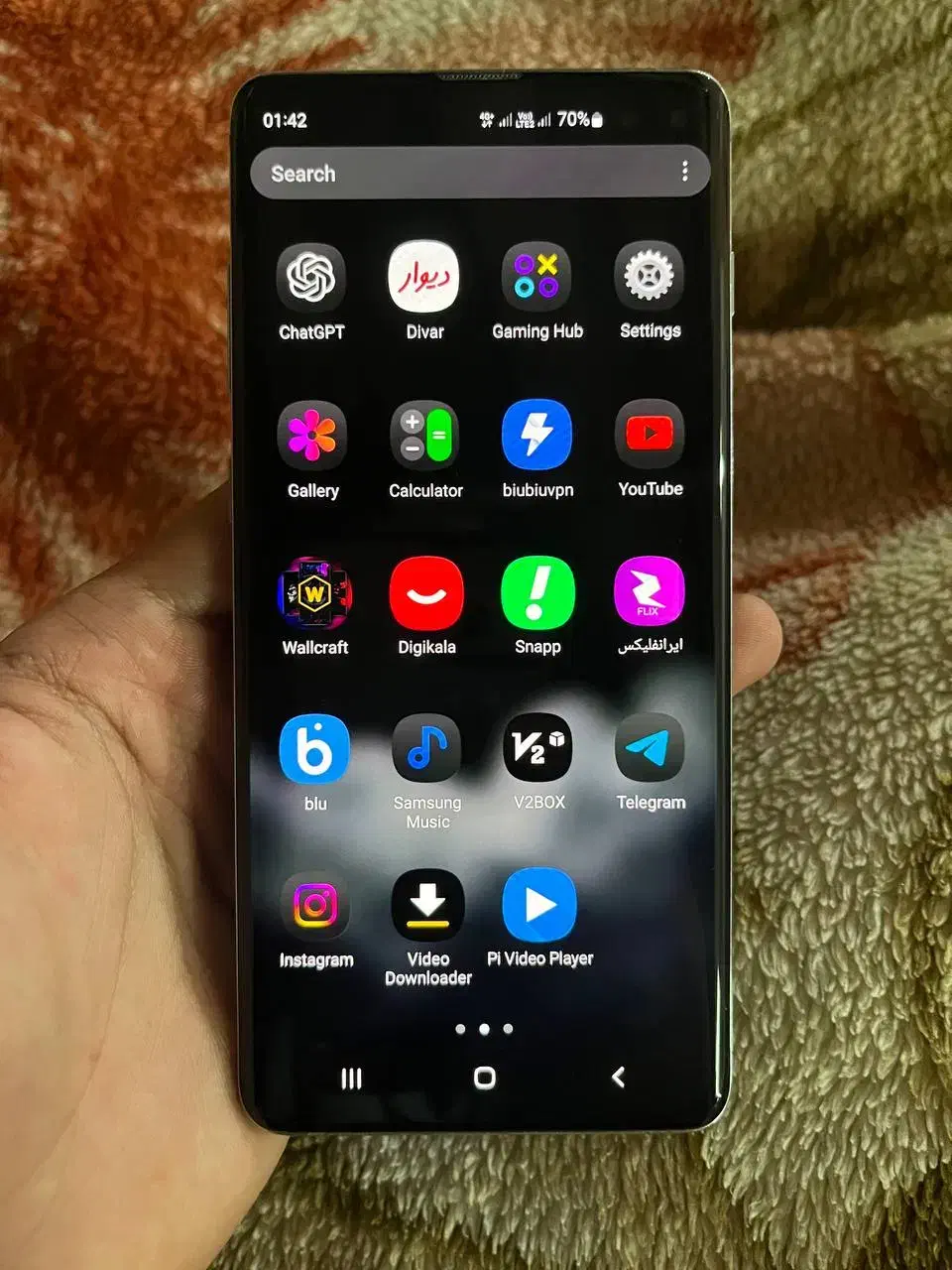 سامسونگs10+با حافظه128رم8|موبایل|بروجرد, |دیوار