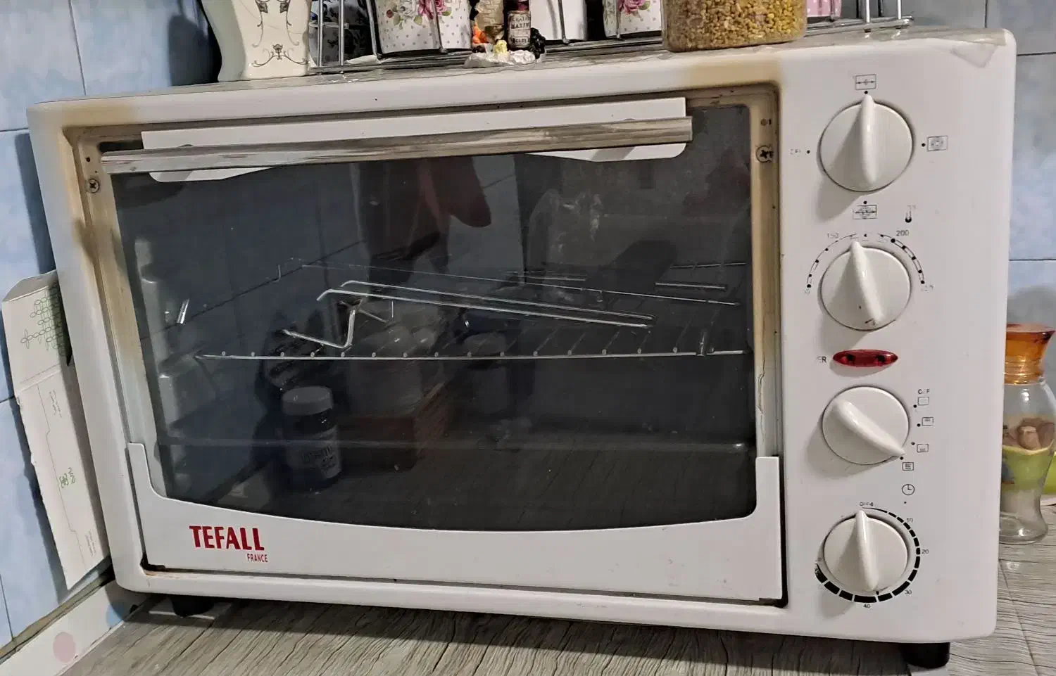 حراج لوازم منزل.سرویس ۶ نفره گل آبی، آون تستر|ظروف سرو و پذیرایی|تهران, صادقیه|دیوار