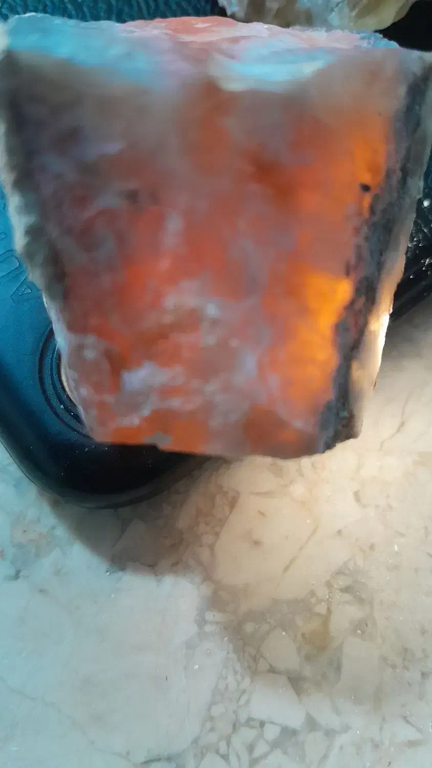 سنگ زیبا بارنگ قرمز ونارنجی|جواهرات|تربتحیدریه, پائین ولایت|دیوار