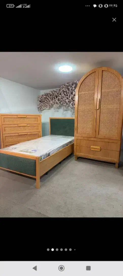 سیسمونی  ست کامل تخت و کمد دراور & کودک نوجوان|تخت و صندلی بچه|خمینی‌شهر, |دیوار