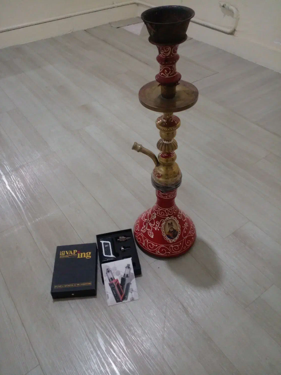 قلیون از جنس برنج اصلی، ویپ|کلکسیون اشیاء عتیقه|اسلام‌شهر, شهرک قائمیه|دیوار