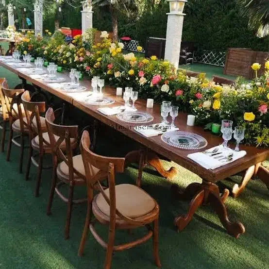 اجاره میز و صندلی روستیک|خدمات پذیرایی، مراسم|باسمنج, |دیوار