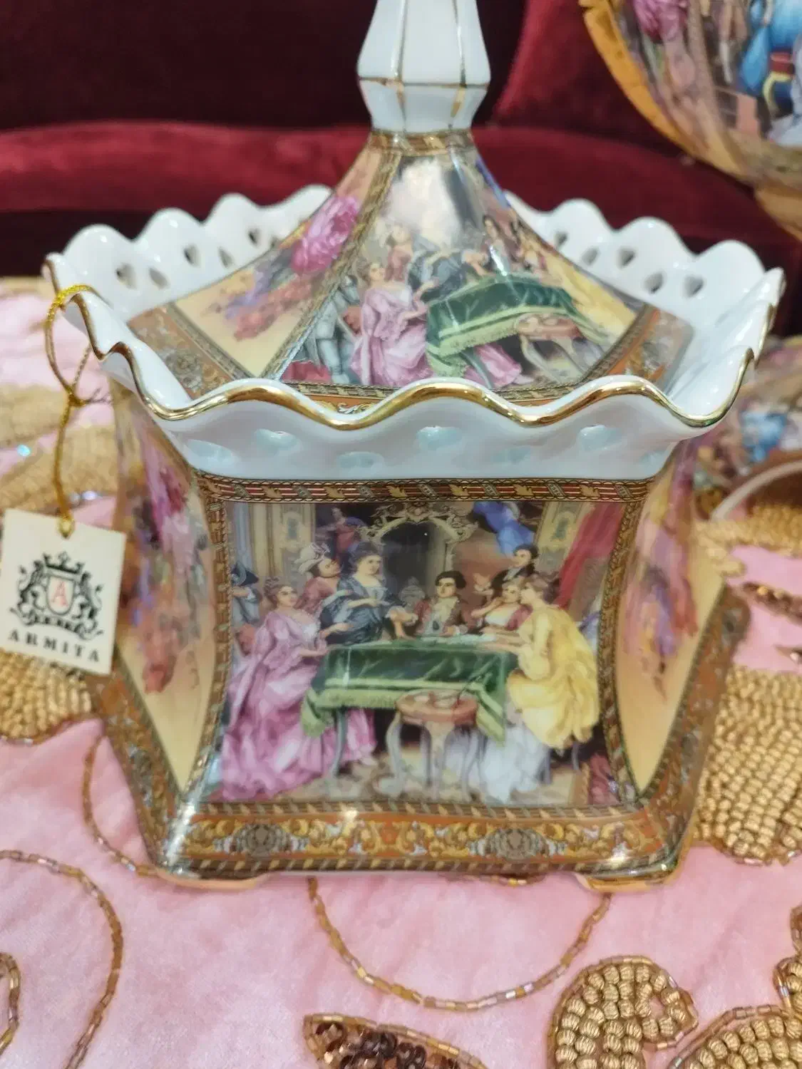 کشکول شکلات خوری چینی وارداتی|ظروف سرو و پذیرایی|تهران, سازمان آب|دیوار