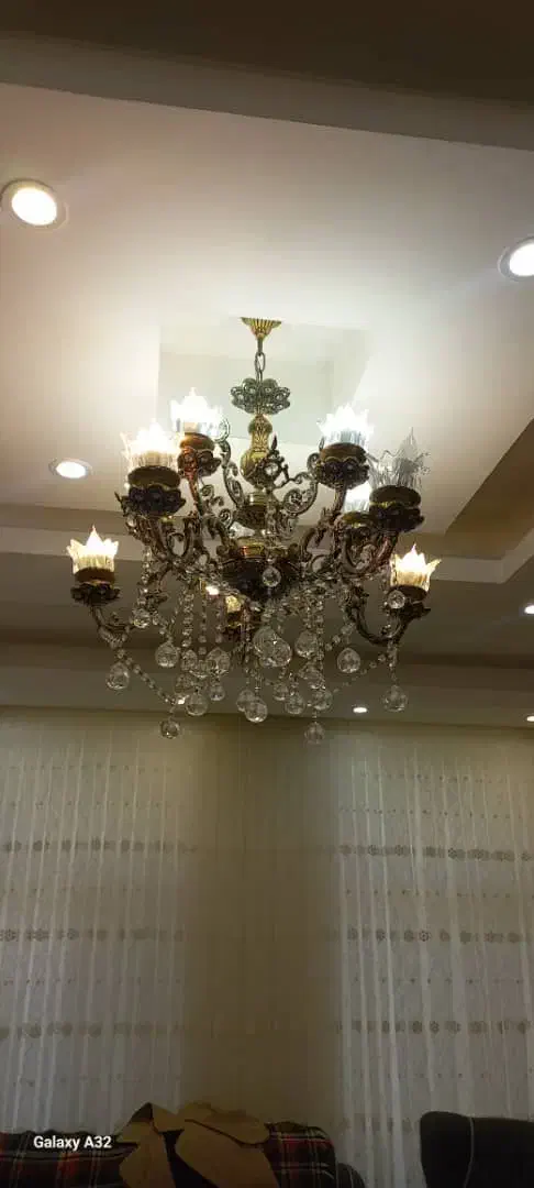 لوسترو پرده زبراوتابلو|لوستر و چراغ آویز|مهاباد (آذربایجان غربی), |دیوار