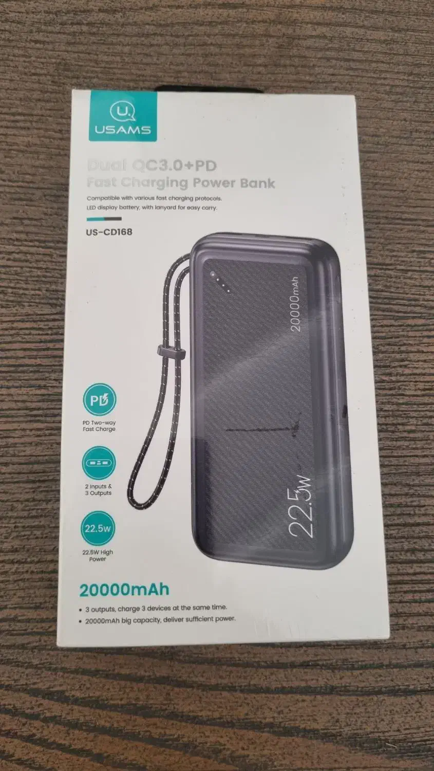 پاور بانک USAMS   20000|لوازم جانبی موبایل و تبلت|تهران, سازمان برنامه شمالی|دیوار