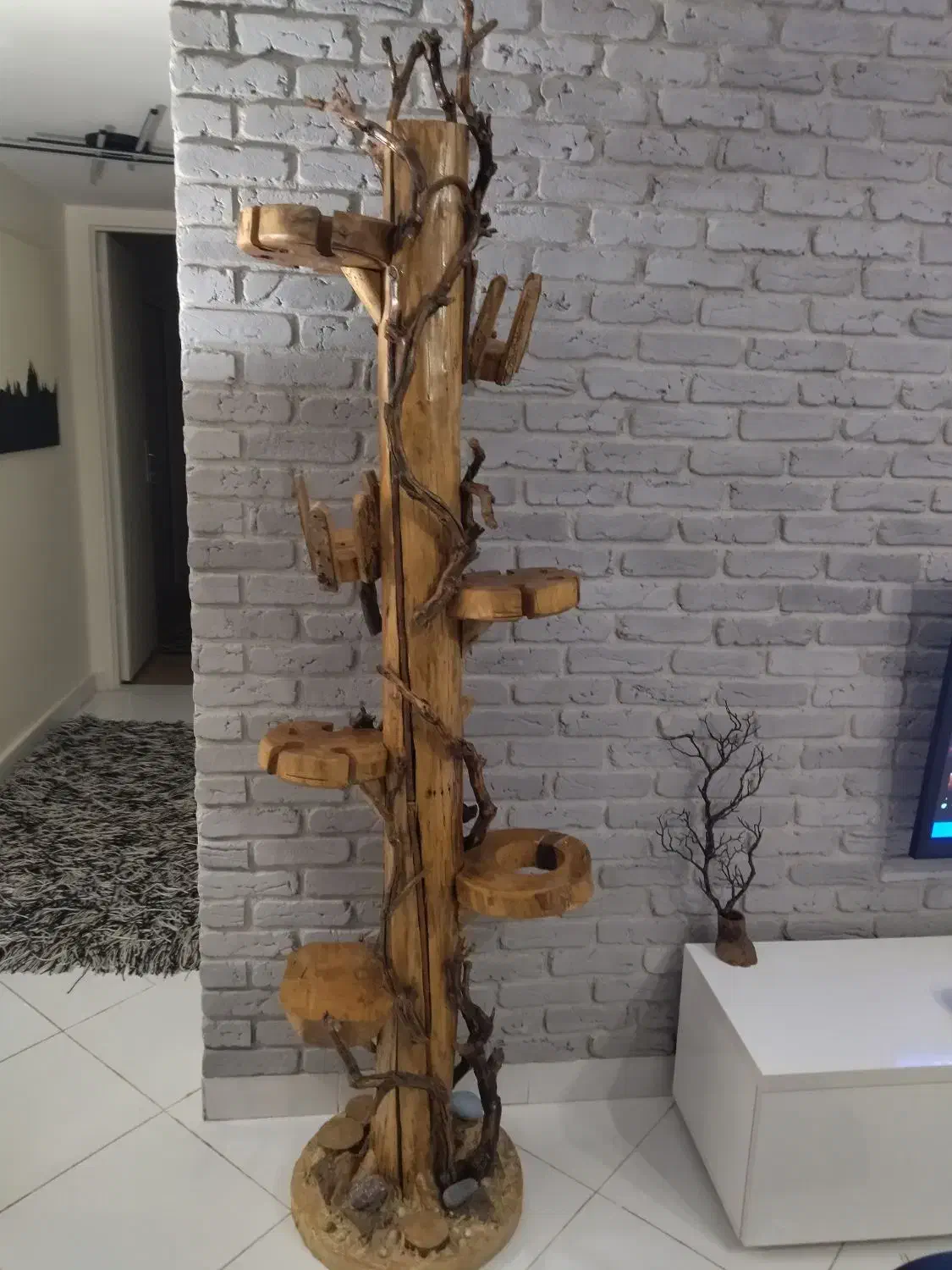 درخت بار تنه چوب تزیینی|صنایع دستی و سایر لوازم تزئینی|هشتگرد, فاز ۳ مهستان|دیوار