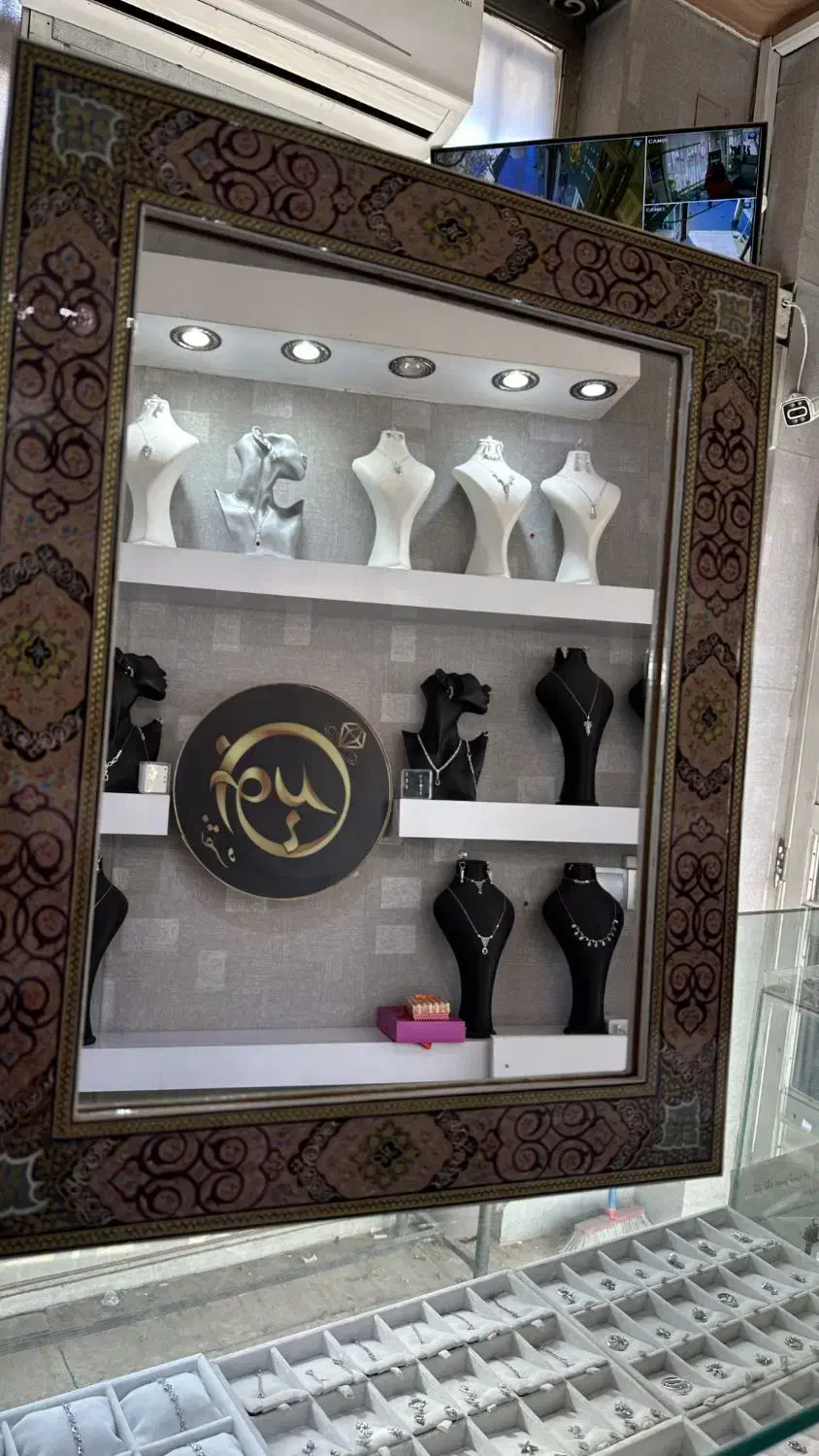 آیینه خاتم کاری اصفهان|آینه|یزد, |دیوار