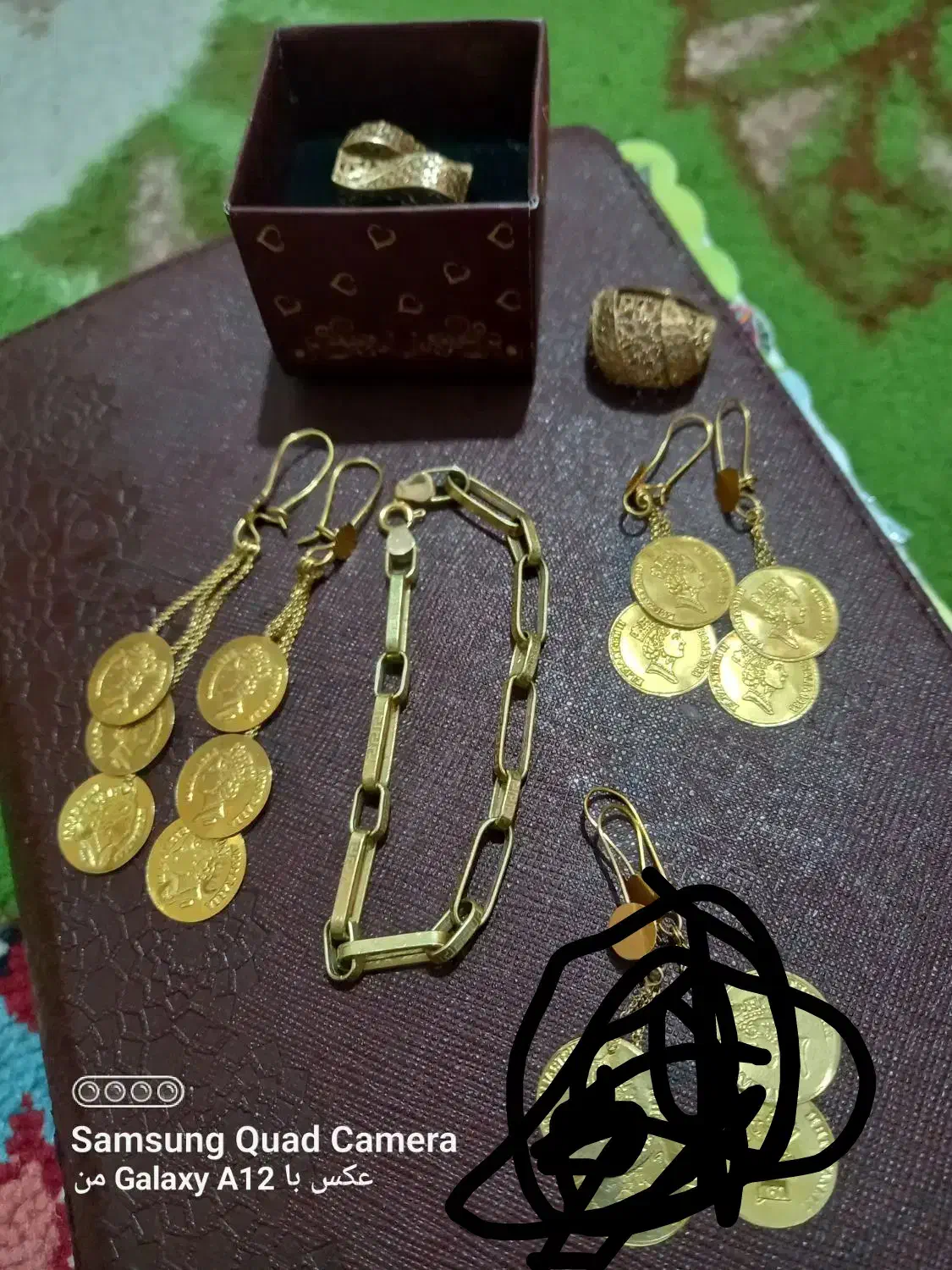 گوشواره انگشتر،زنجیرودسبندفروش فوری|جواهرات|یاسوج, |دیوار