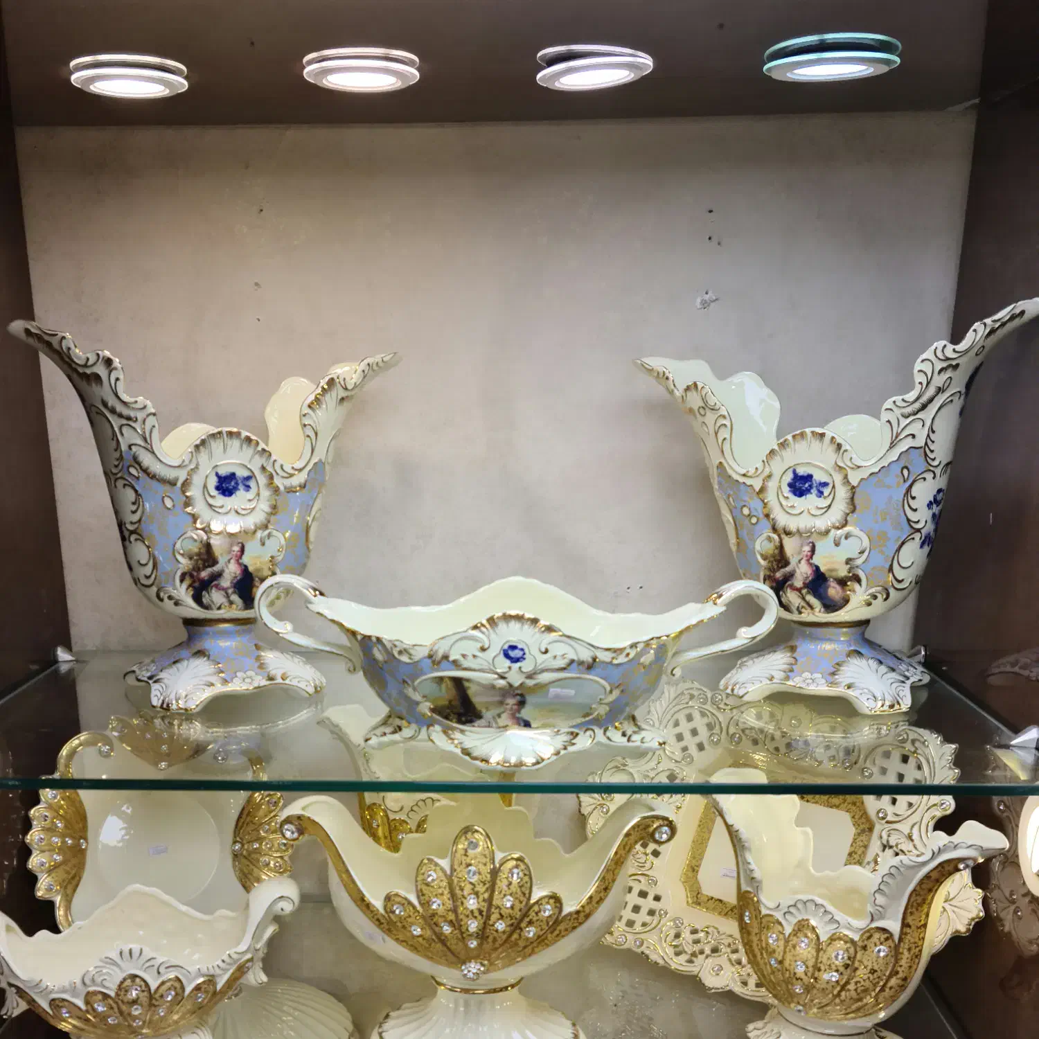 ظرف دکوری کشکول متوسط کرم لیلی مجنون لمونژ وارداتی|ظروف سرو و پذیرایی|مشهد, کوی المهدی|دیوار