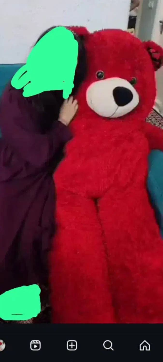 خرس قرمز مناسب ولنتاین یا یلدا برا دکور فروشگاه|اسباببازی|بابل, |دیوار