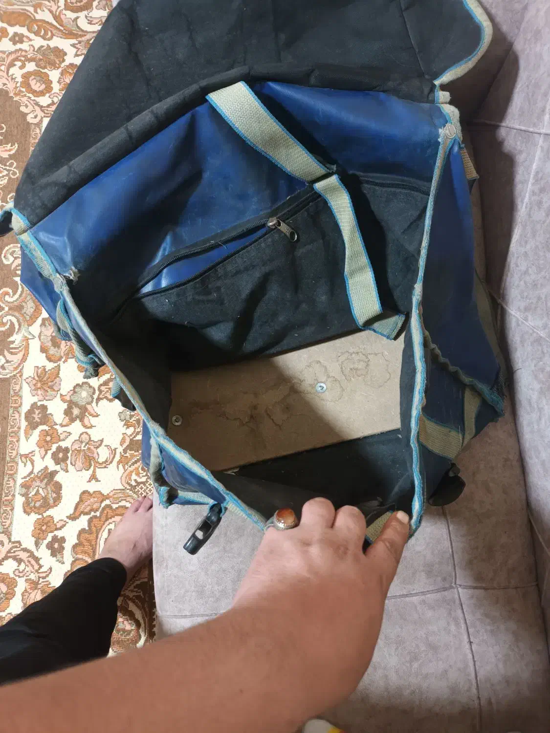 خورجین ته فلزی کف چوبی|کیف، کفش، کمربند|کرمانشاه, |دیوار