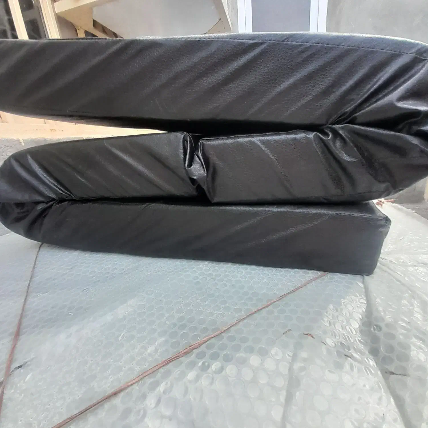 تخت بیمارستانی صفر با تشک چرمی- دوشکن دسته آبی|پزشکی|شاهین دژ, |دیوار