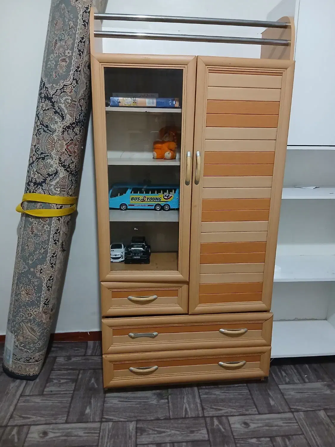 ساعت ایستاده|کتابخانه، شلف، قفسههای دیواری|کرج, شاهینویلا|دیوار