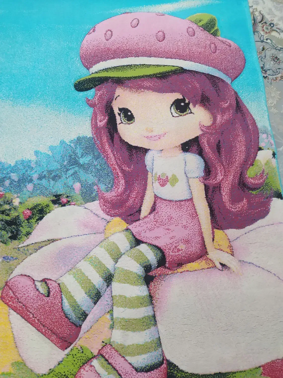 فرش کودک توت فرنگی...سالم سالم بدون هیچ پوسیدگی|فرش|رشت, شهریاران|دیوار