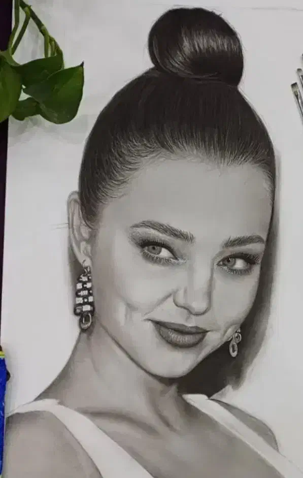 سیاه قلم ب سبک هایپر رئال|تابلو، نقاشی، عکس|زابل, |دیوار