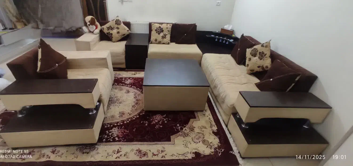 مبل ال ۷نفره|مبلمان خانگی و میز عسلی|اصفهان, فروردین|دیوار