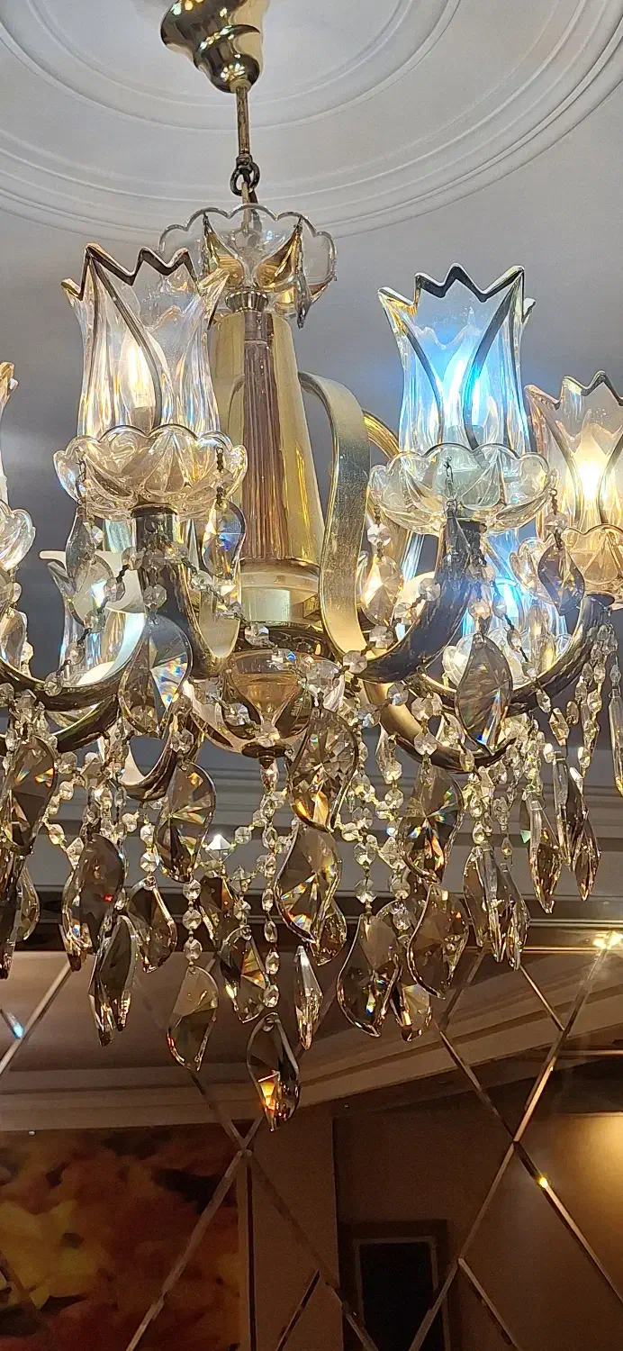 دو عدد لوستر ست همراه با جار (کنارسالنی)|لوستر و چراغ آویز|تهران, نیروی هوایی (پیروزی)|دیوار