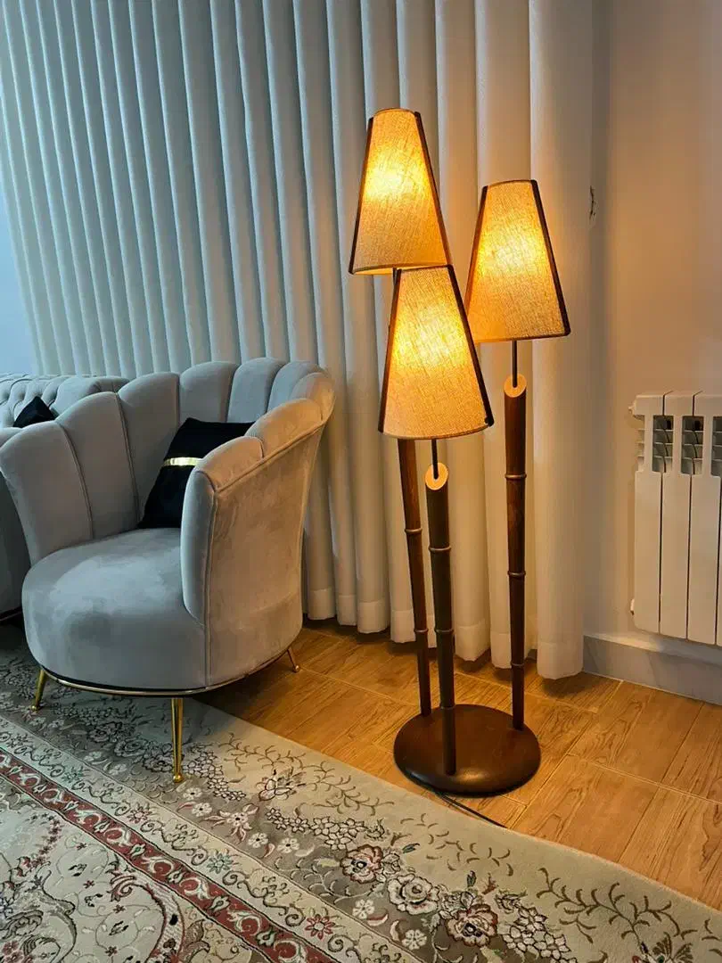 آباژور چوبی|چراغ خواب و آباژور|بابل, |دیوار