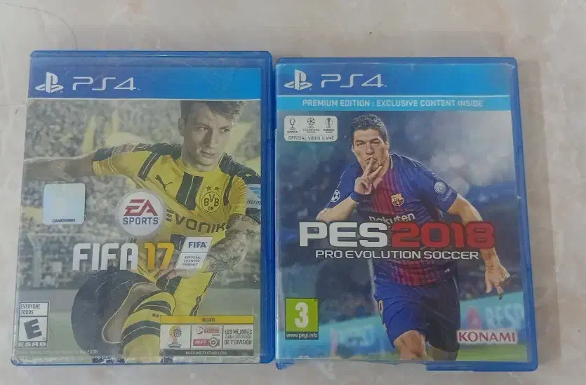 دو دیسک محبوب pes2018وFIFA17|کنسول، بازی ویدئویی و آنلاین|زاهدان, |دیوار