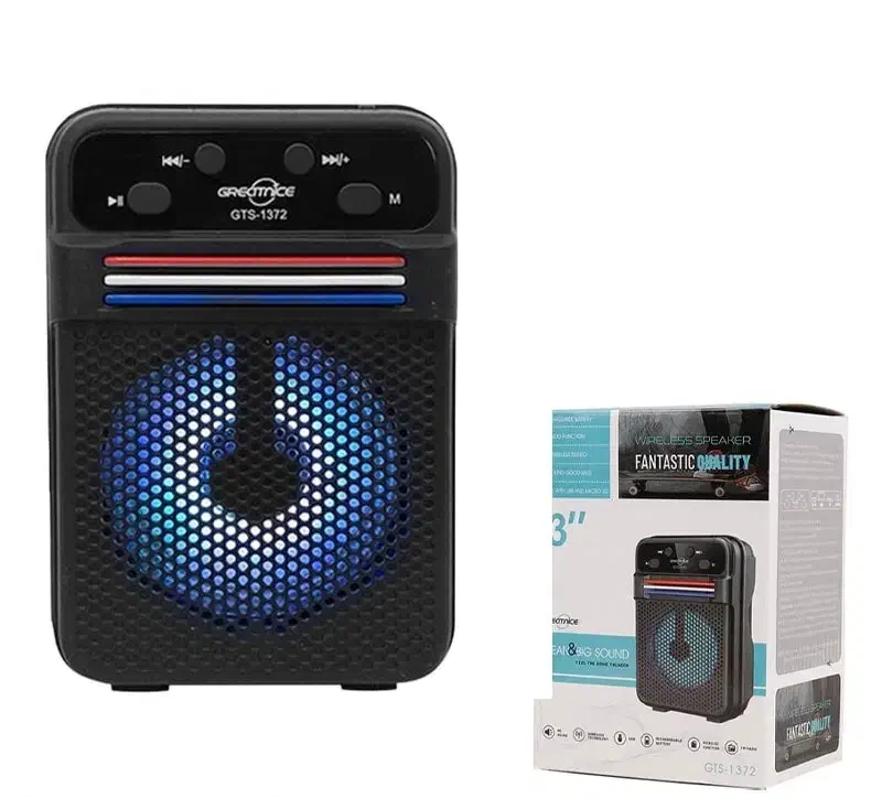 اسپیکر قابل حمل۳ اینچ فلشخور بلوتوثی  رقص نور۷رنگی|سیستم صوتی خانگی|اردبیل, |دیوار