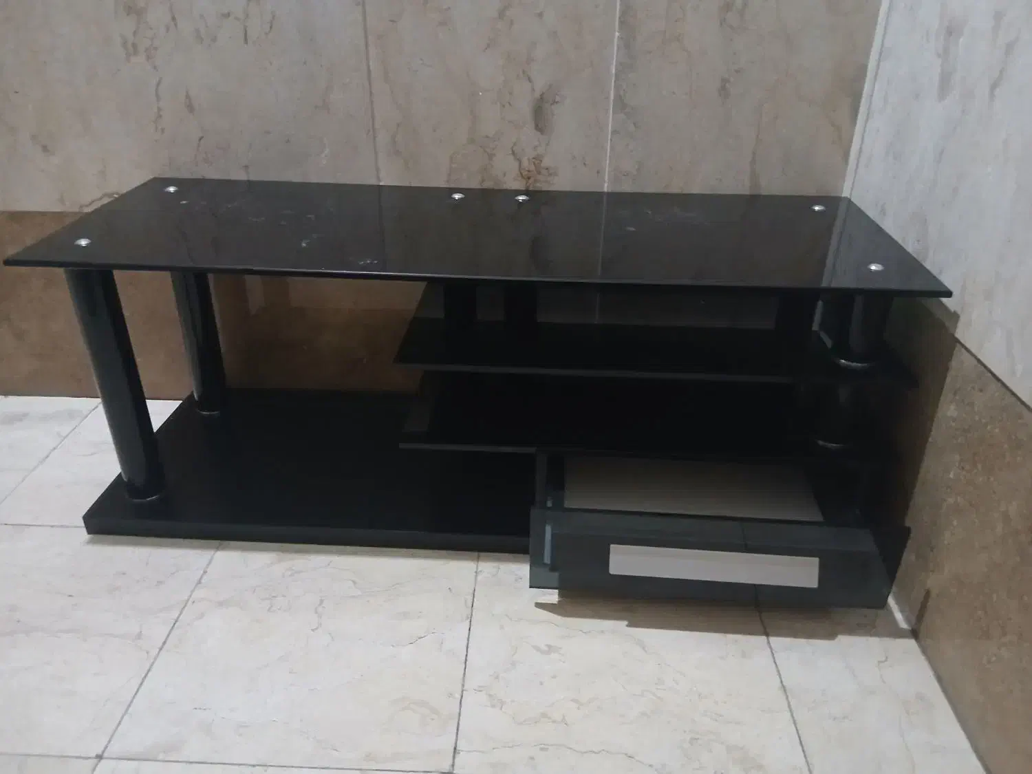 میز شیشه ای تلویزیون|میز تلویزیون|تهران, قنات‌کوثر|دیوار