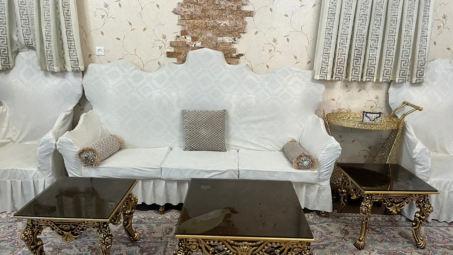 روکش مبل سلطنتی مدل خفاشی ۹نفره درحدنو|مبلمان خانگی و میز عسلی|تهران, میدان ولیعصر|دیوار