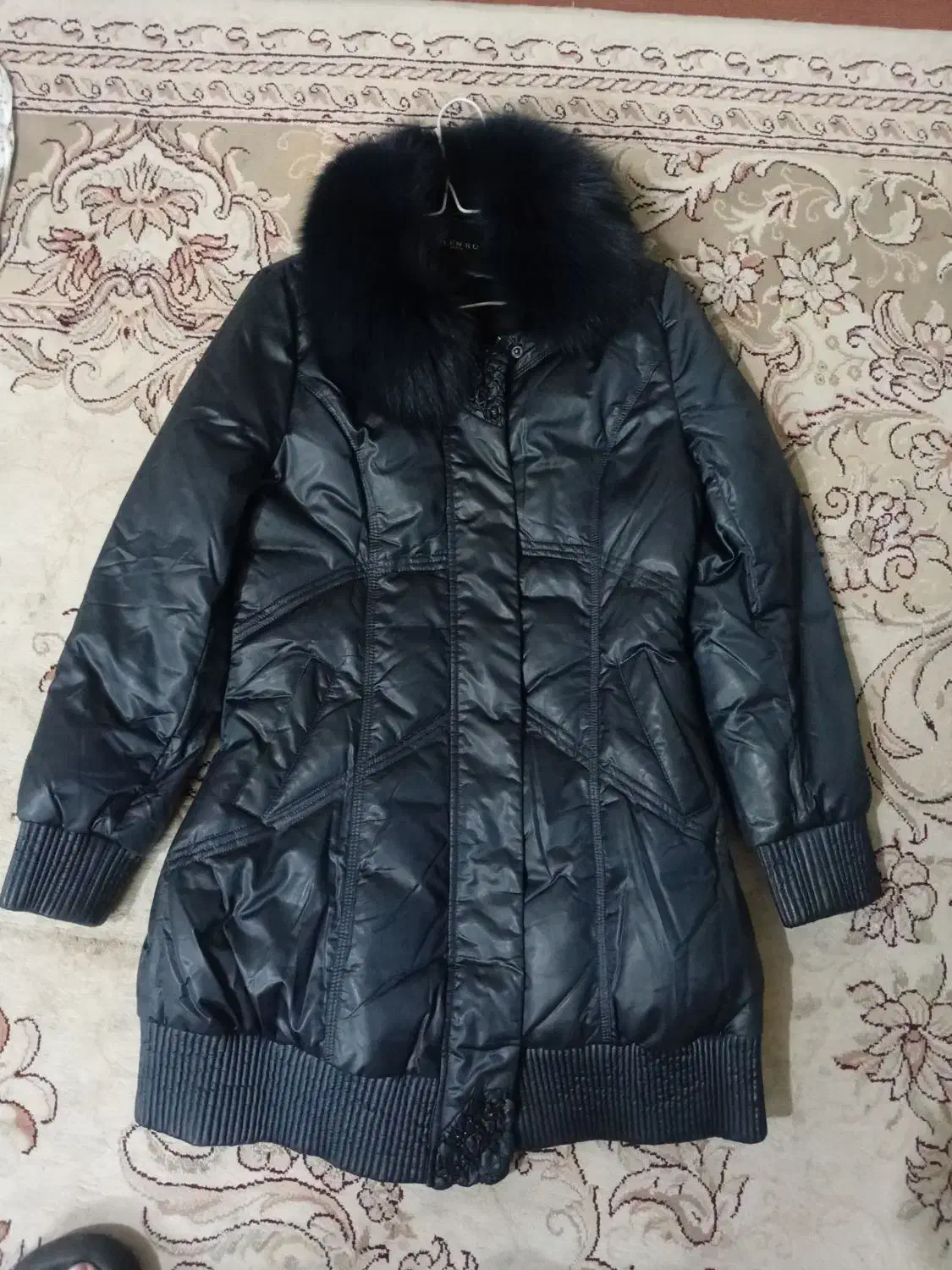 کاپشن ضد اب خارجی خزدارسرمه ای سایز۳۸|لباس|تهران, امام زاده عبدالله|دیوار