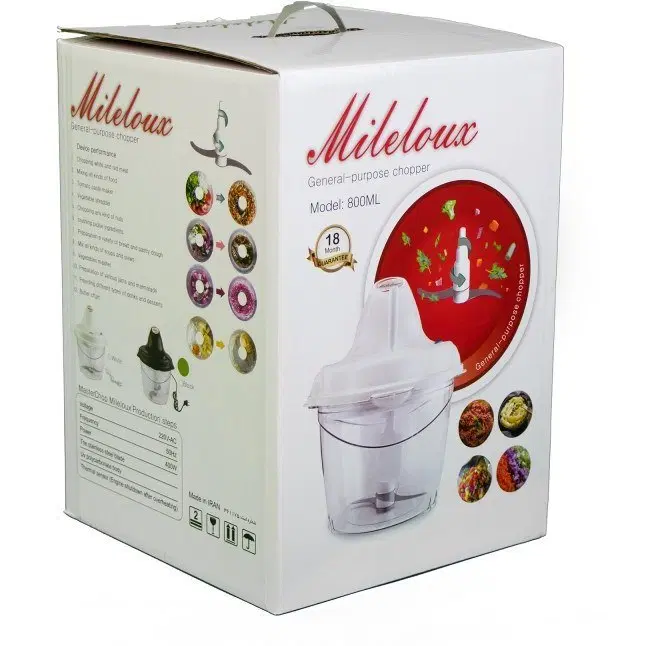 خردکن همه کاره ۲ تیغه مایل لوکس مدل 800ml|خردکن، آسیاب، غذاساز|تهران, شهرک هما|دیوار