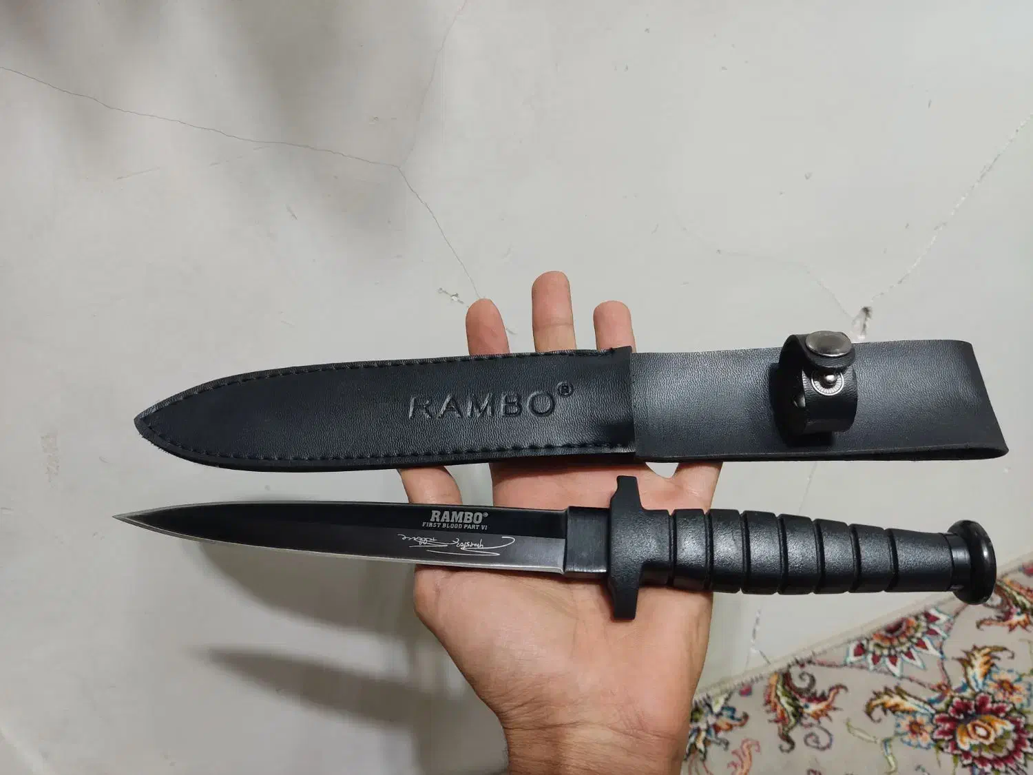 چاقو مدل رمبو دو لب با جعبه|کوهنوردی و کمپینگ|قم, باجک یک|دیوار