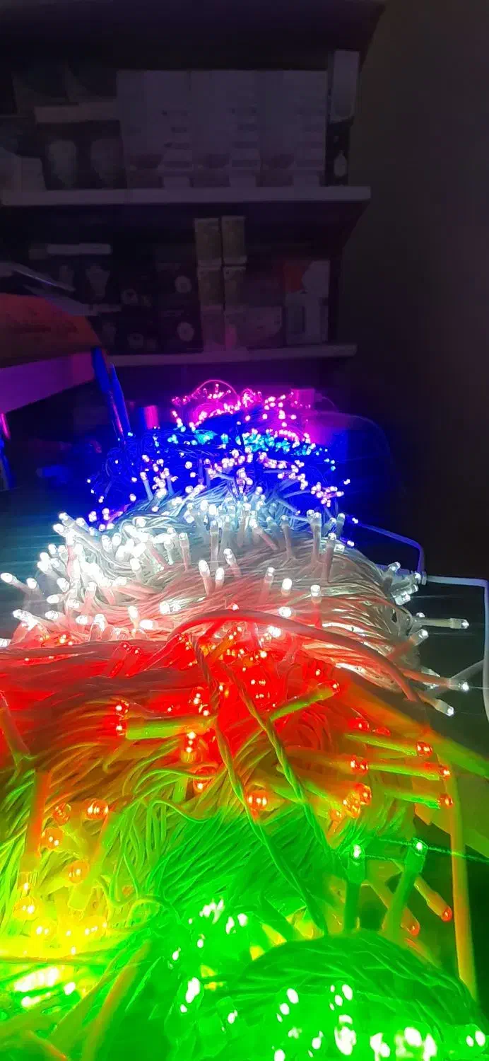 اجرا تونل نوری در سرزمین ریسه|ریسه و چراغ تزئینی|شیراز, فخرآباد (دروازه کازرون)|دیوار