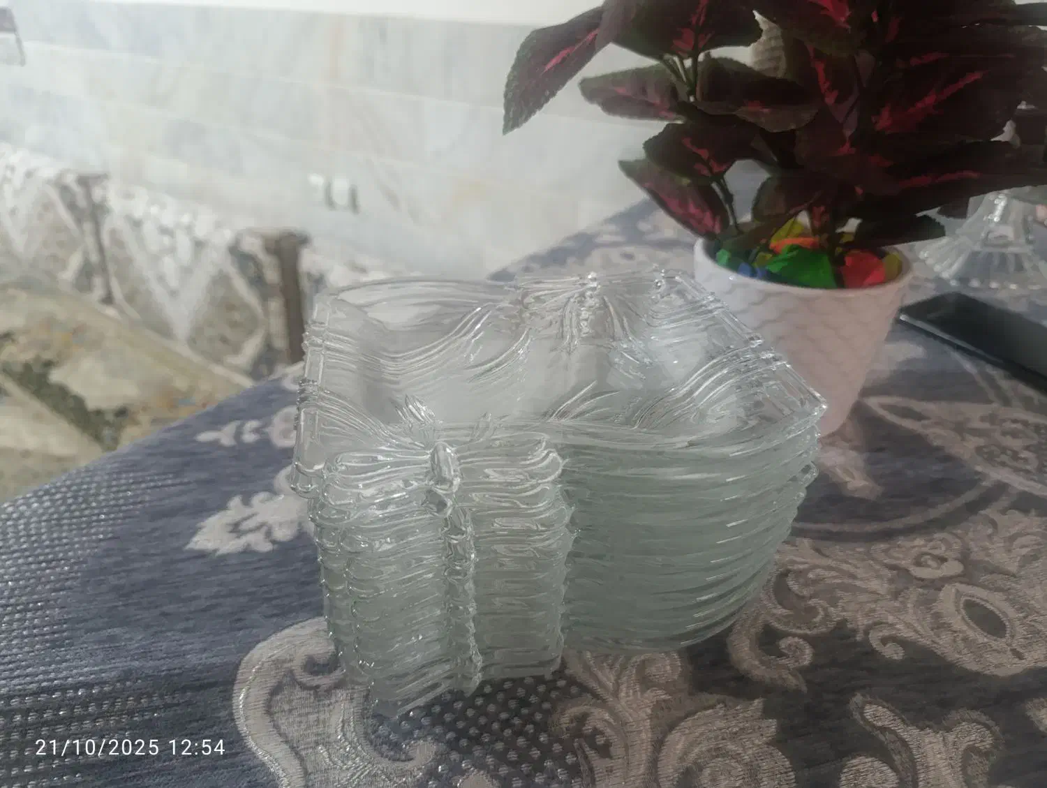 پیش دستی و شیرینی خوری پاپیونی|ظروف سرو و پذیرایی|قم, نیروگاه|دیوار