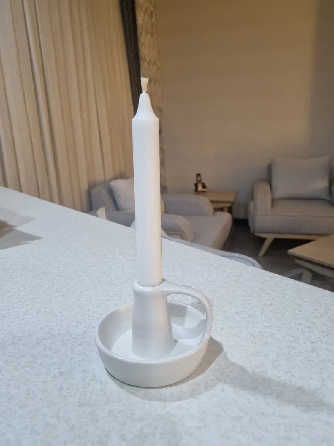 جاشمعی و شمع ایکیا سفید شیری|صنایع دستی و سایر لوازم تزئینی|تهران, سازمان برنامه جنوبی|دیوار