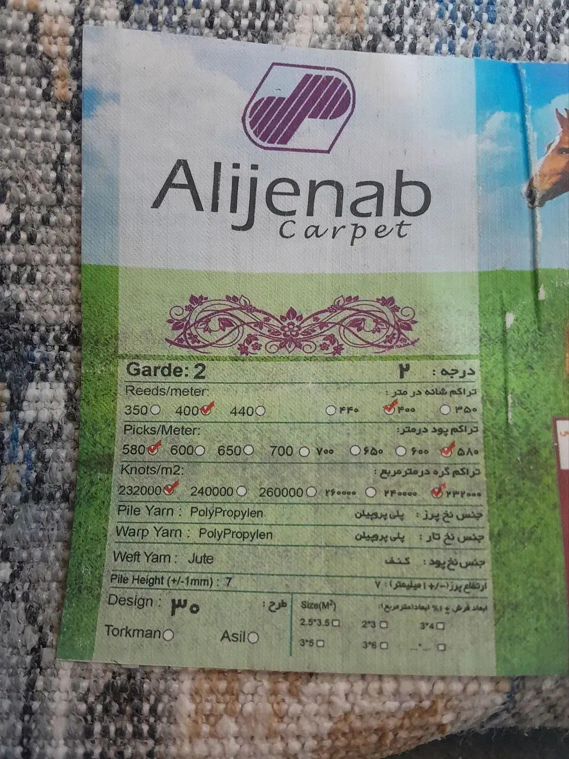 قالیباف ۳در۴|فرش|مشهد, نظام دوست|دیوار