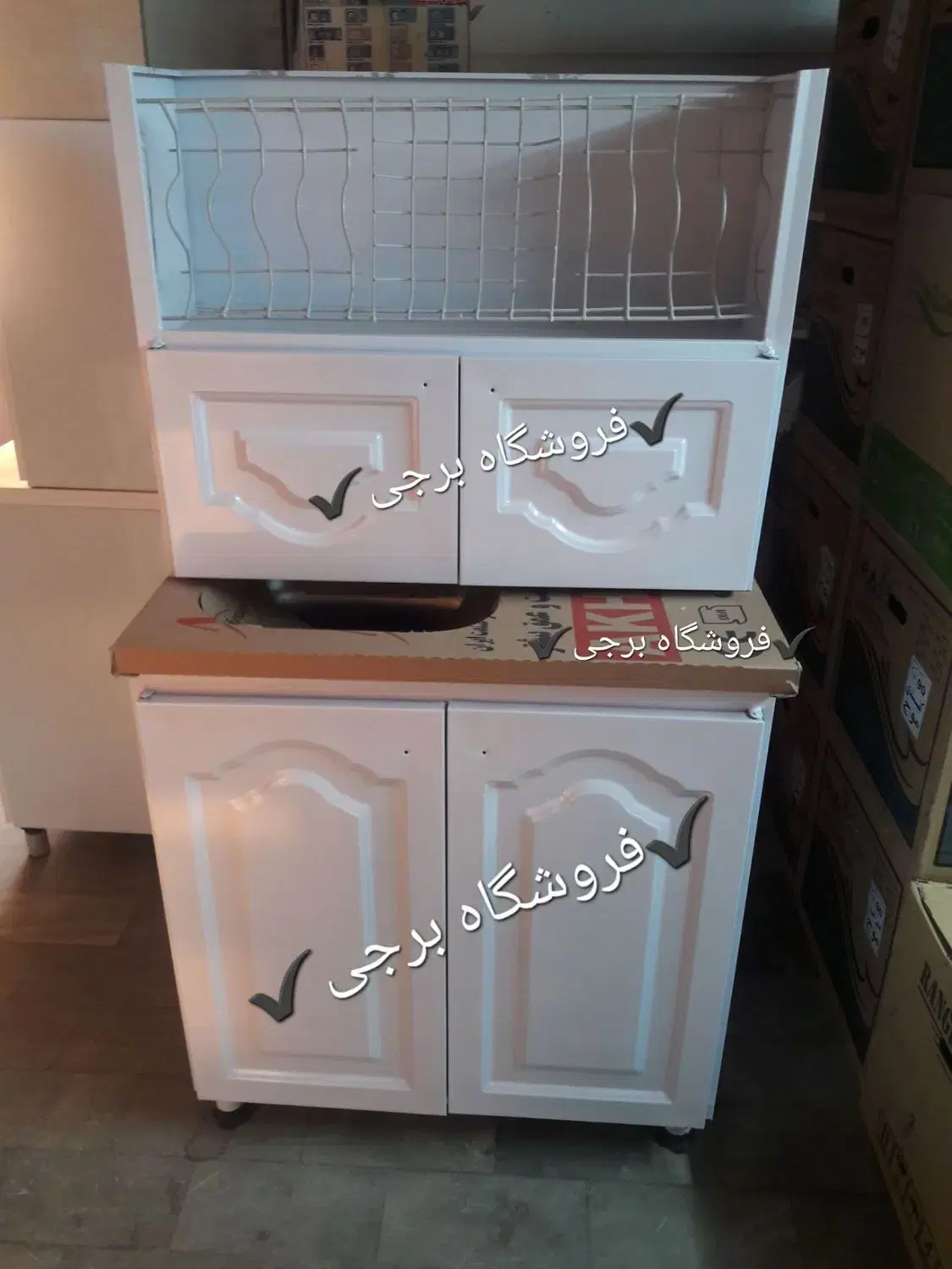 کابینت اشپزخونه هوای و زمینی فلز درب ام دی اف|مصالح و تجهیزات ساختمان|تهران, باشگاه نفت|دیوار