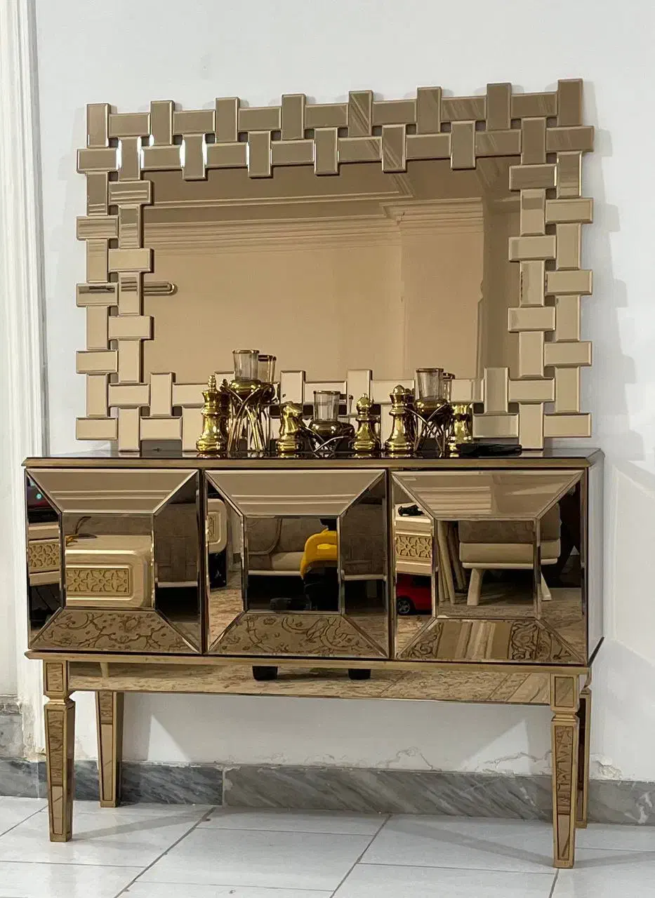 کنسول با آینه|بوفه، ویترین، کنسول|بابل, |دیوار