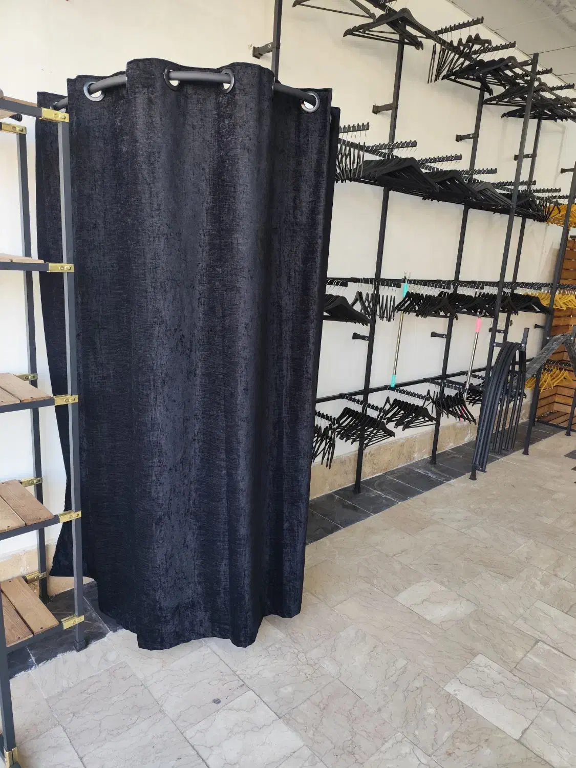 پرده اتاق پرو با لوله ال و یو عمده و تکی|فروشگاه و مغازه|ماهدشت, |دیوار