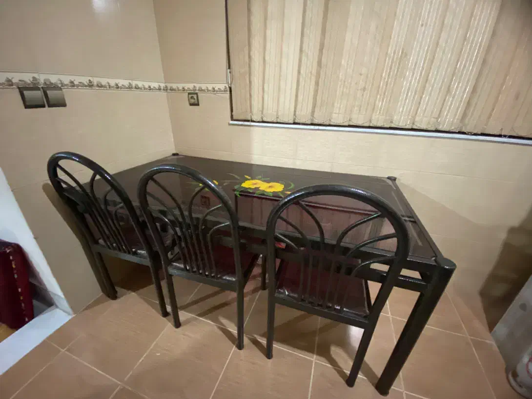 میز و صندلی ناهارخوری ۶ نفره|میز و صندلی غذاخوری|شیروان (خراسان), |دیوار