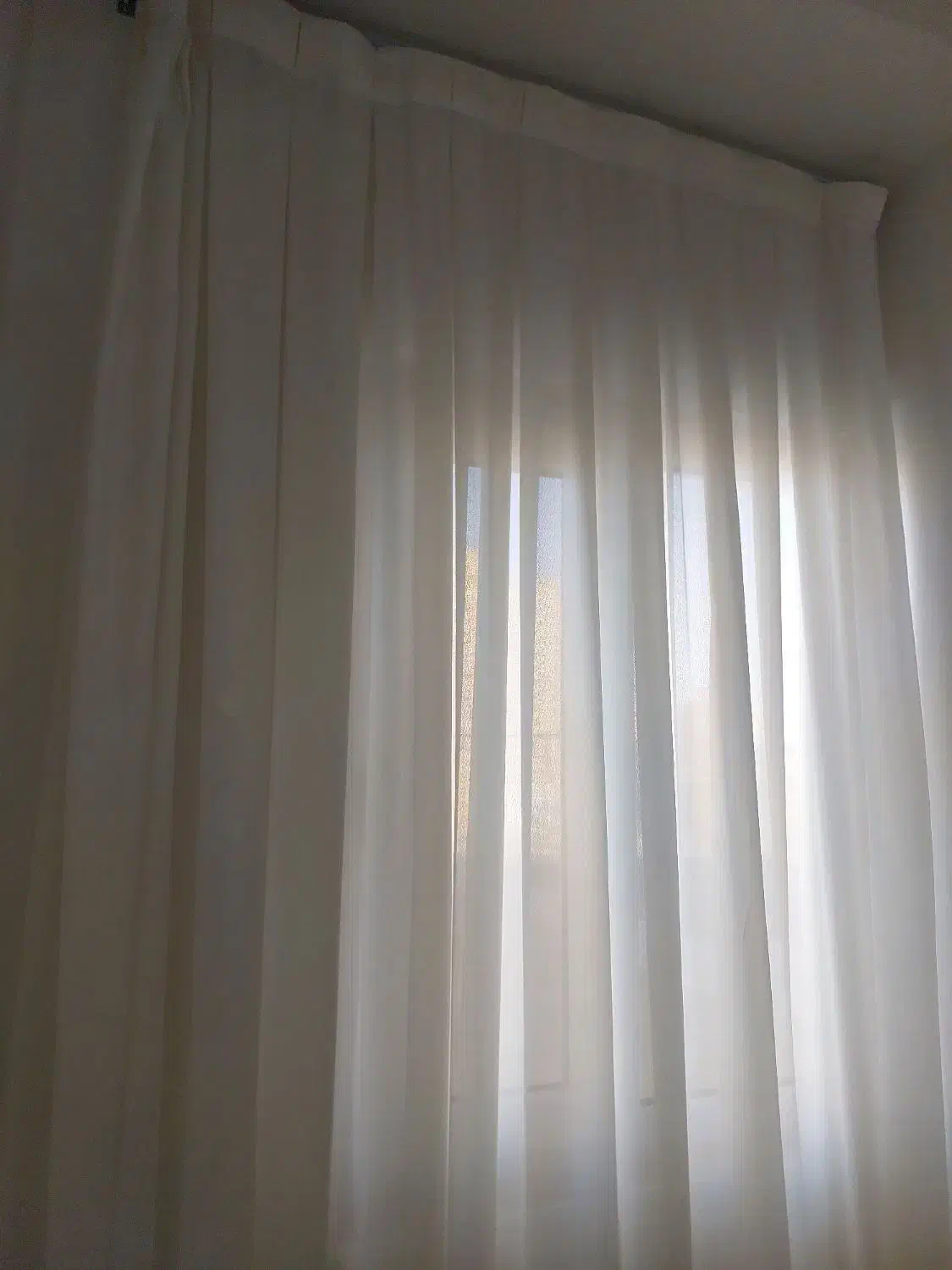 پرده سفید ساده|پرده، رانر، رومیزی|جم, |دیوار