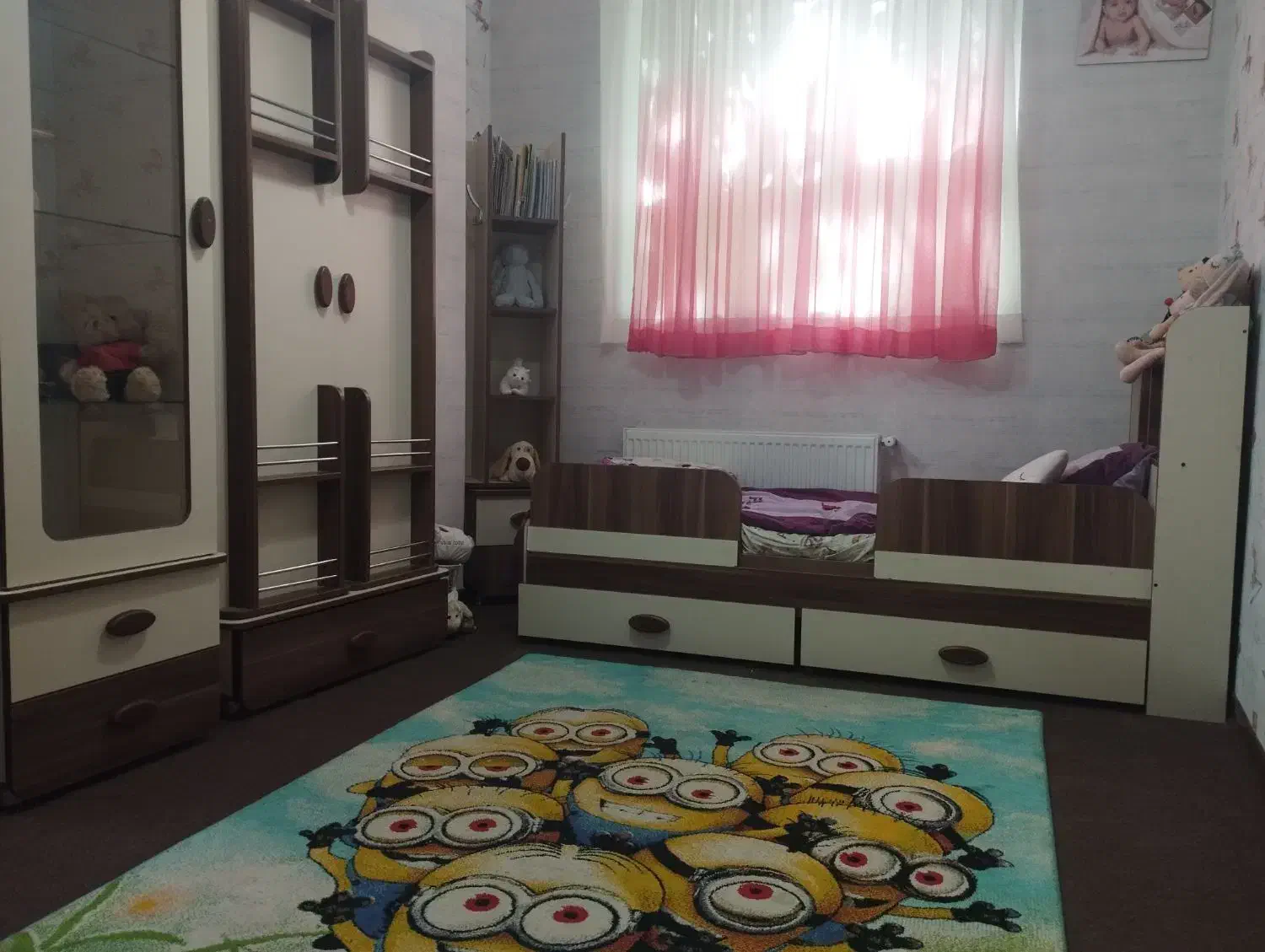 تخت  کمد و ویترین وکتابخوانه نوجوان|تخت و سرویس خواب|خوانسار, |دیوار