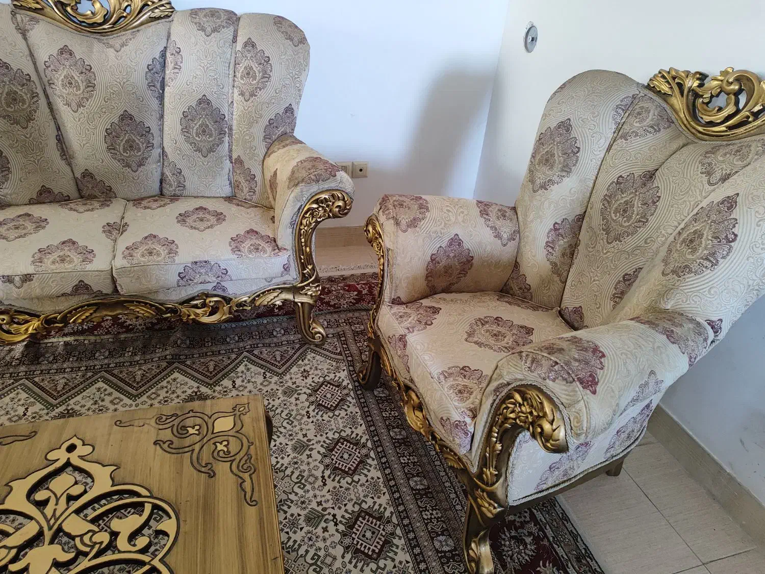 مبل نیمه استیل|مبلمان خانگی و میز عسلی|خمینیشهر, |دیوار