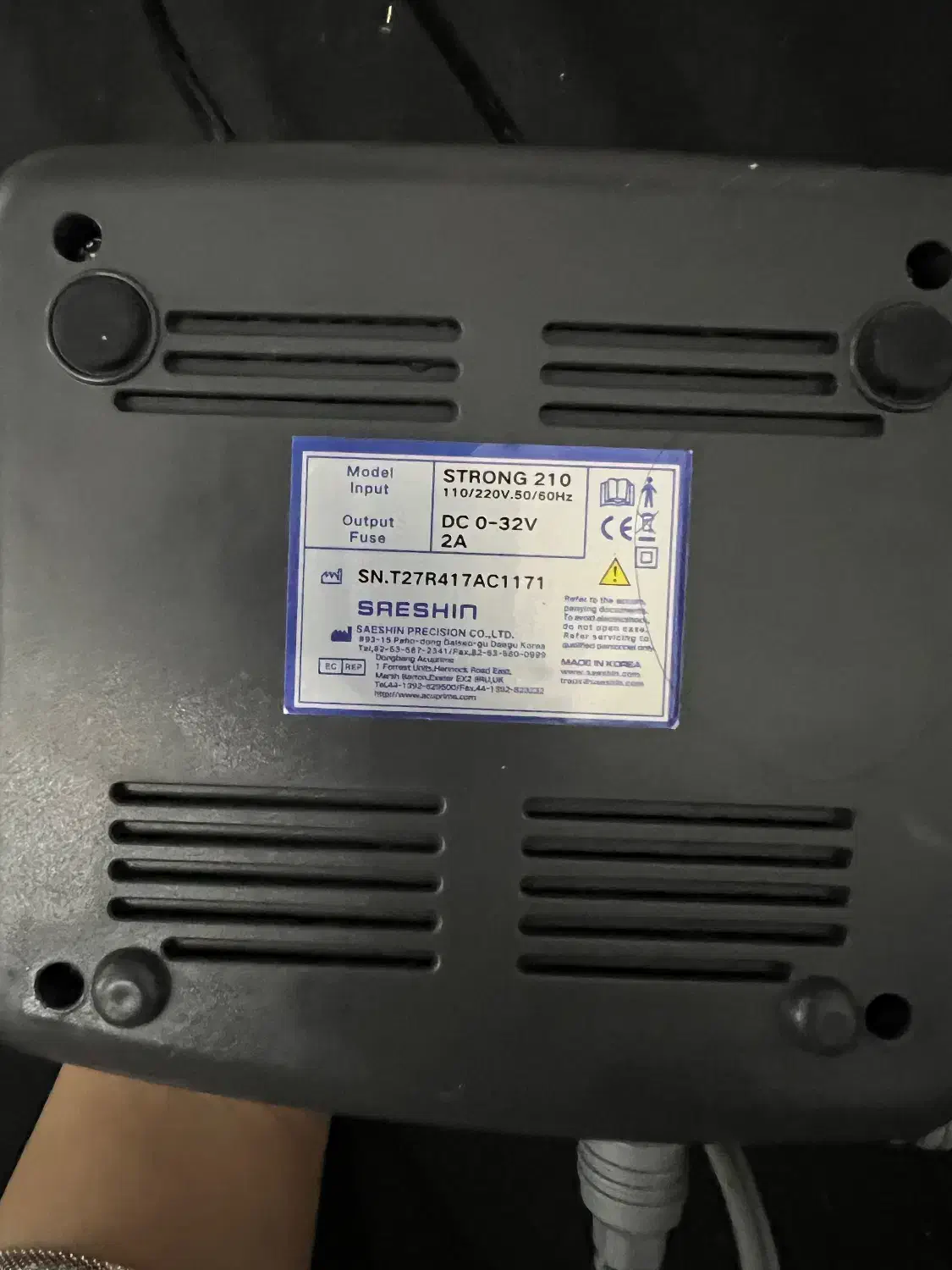 سوهان برقی SAESHIN Strong 210 کارکرد کم، بدون جعبه|آرایشگاه و سالن‌های زیبایی|رشت, بلوار گیلان|دیوار