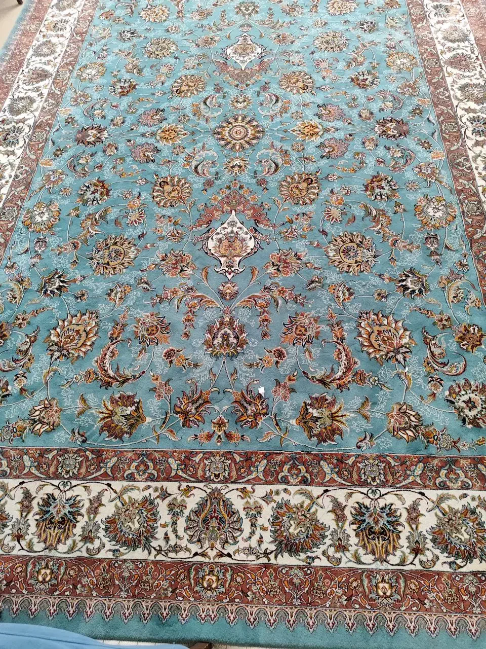 فرش ۹ متری آبی فیروزه ای|فرش|پردیس, فاز ۴|دیوار