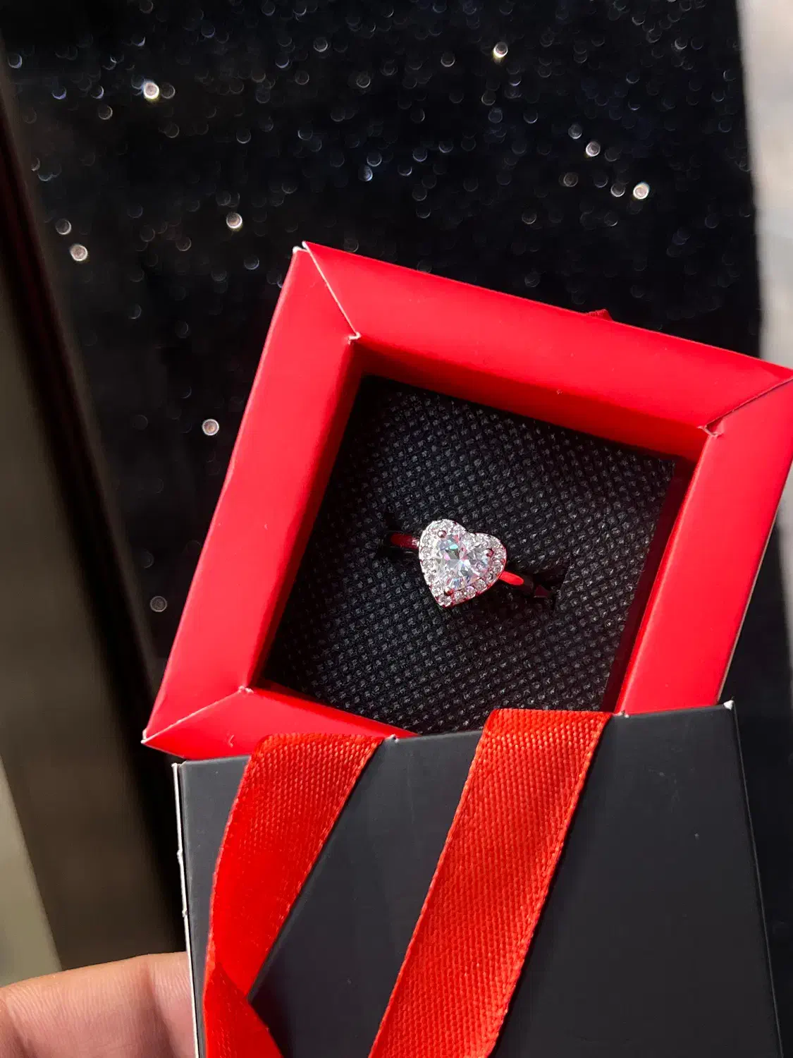 انگشتر تک نگین قلب|بدلیجات|خمینی‌شهر, |دیوار