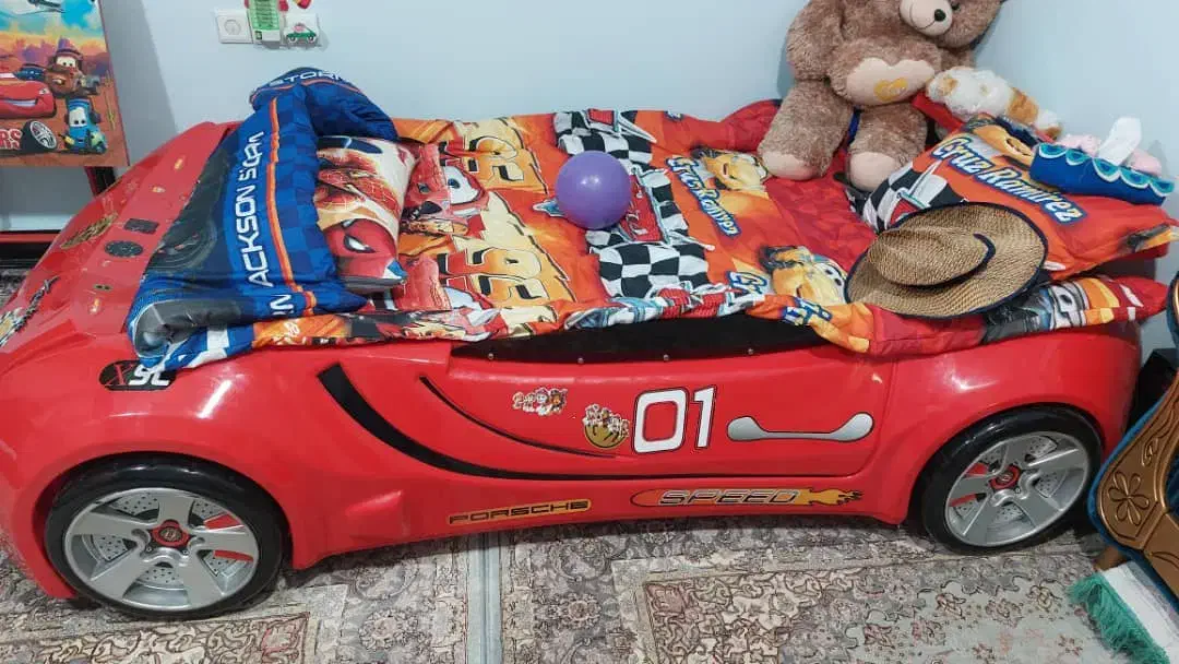 تخت ماشینی مدل فراری|تخت و صندلی بچه|یاسوج, |دیوار