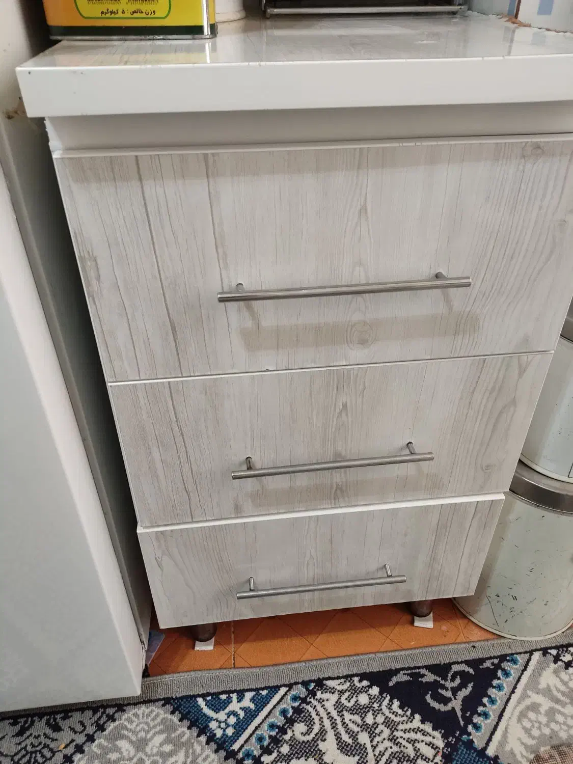 کابینت فلزی درچوبی|آب‌چکان و نظم‌دهنده ظروف|قرچک, باقرآباد|دیوار