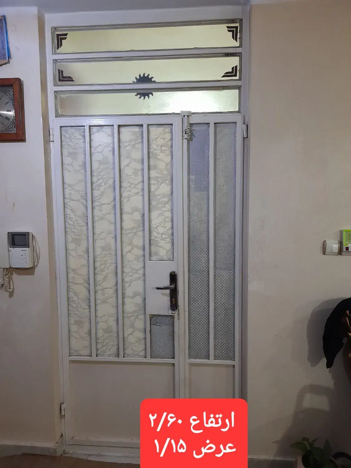 درب آهنی دولنگه باچهارچوب|مصالح و تجهیزات ساختمان|اهواز, شهرک دانشگاه|دیوار