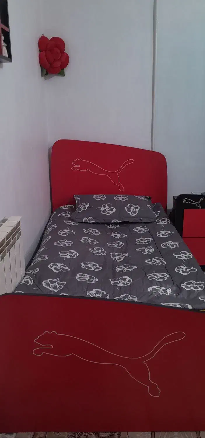 تخت نوجوانی بدون تشک|تخت و سرویس خواب|شاهرود, |دیوار