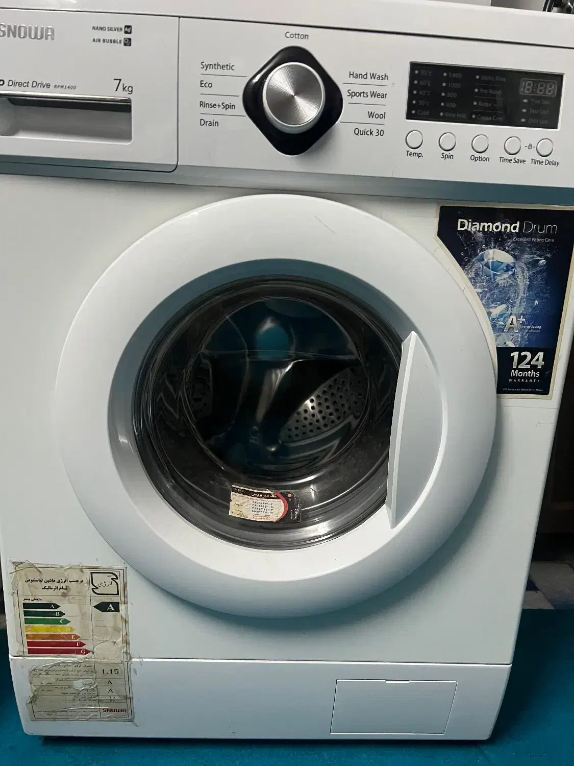 لباسشویی اسنوا ۷کیلویی|ماشین لباسشویی و خشک‌کن لباس|سمنان, |دیوار