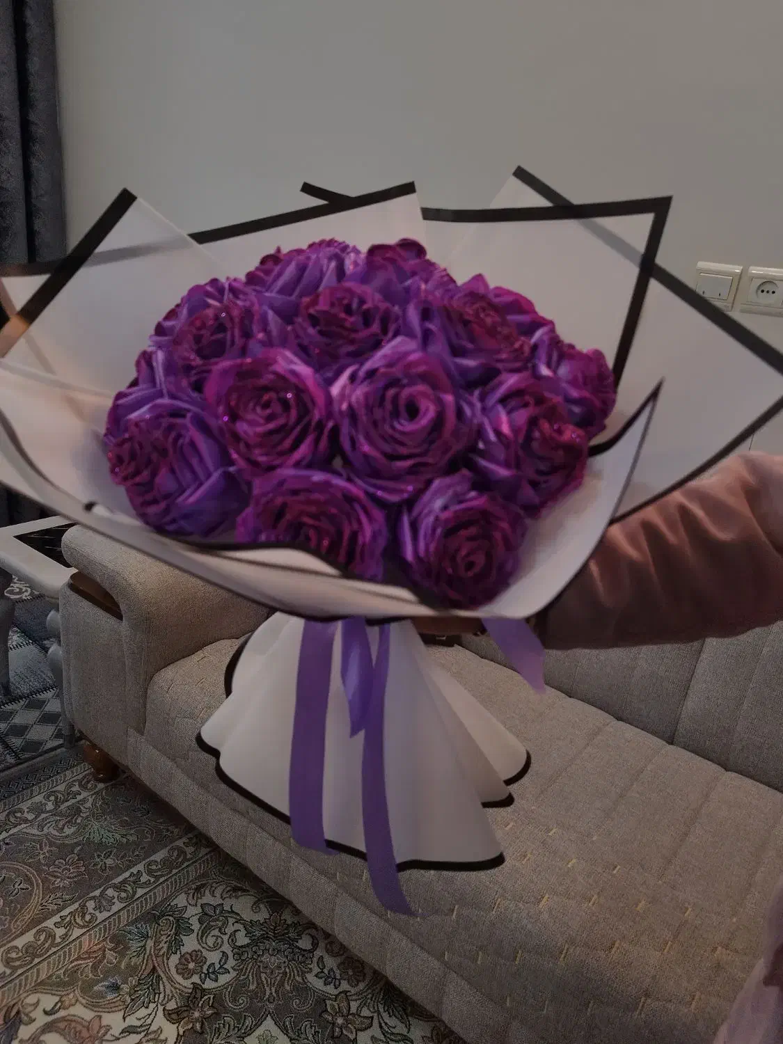 گل روبانی|گل مصنوعی|پیر بکران, |دیوار