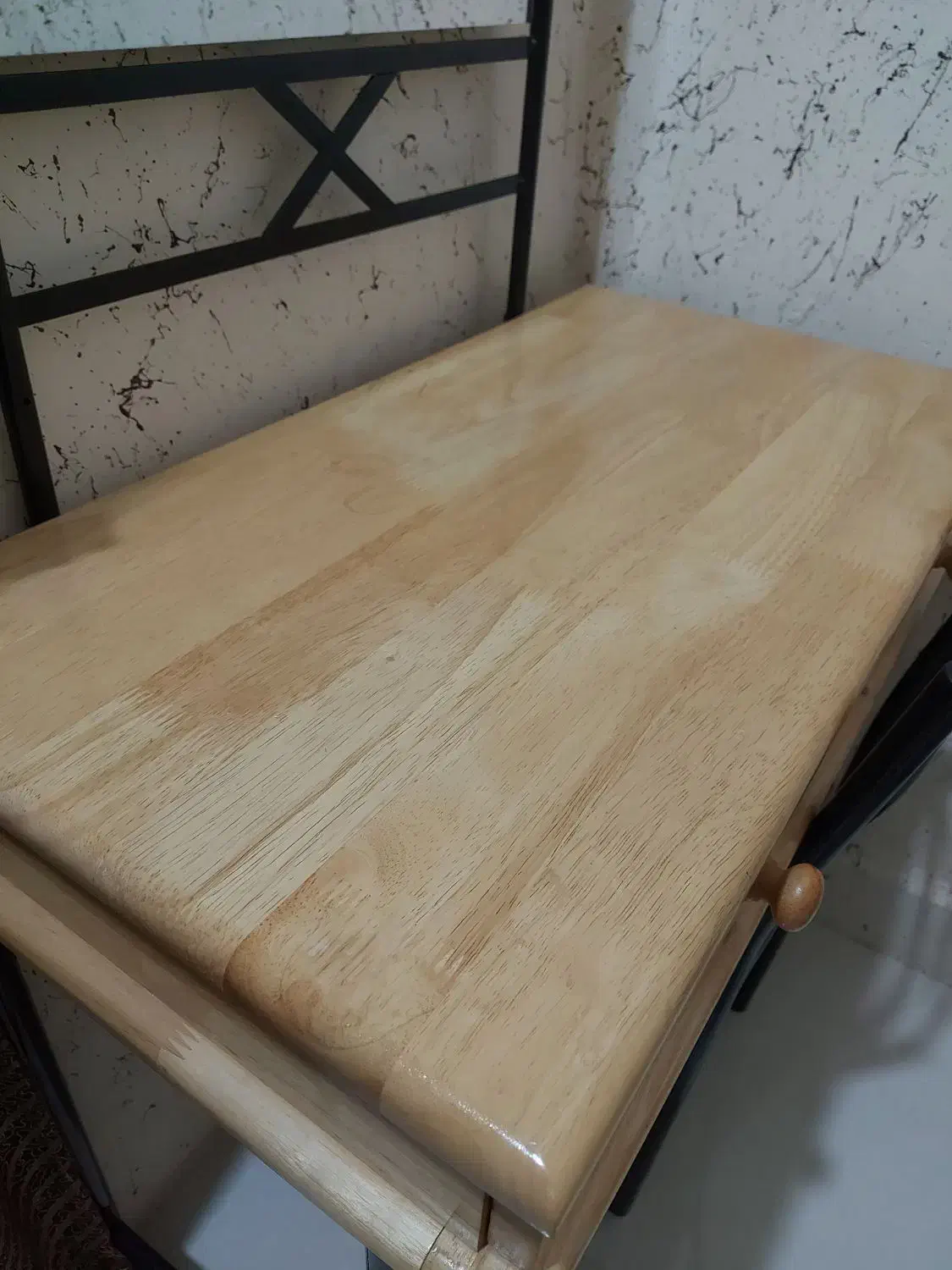 تخت یک نفره و میز آرایش|تخت و سرویس خواب|بندر کنگان, |دیوار